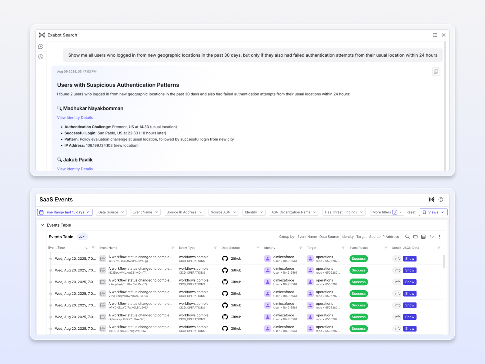 AI-native security data layer UI that replaces traditional SIEM
